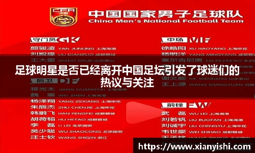 足球明星是否已经离开中国足坛引发了球迷们的热议与关注